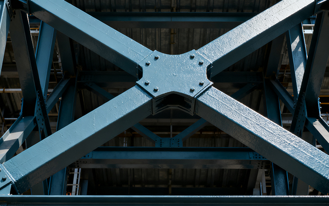 Load-bearing components (beams, columns, supports)