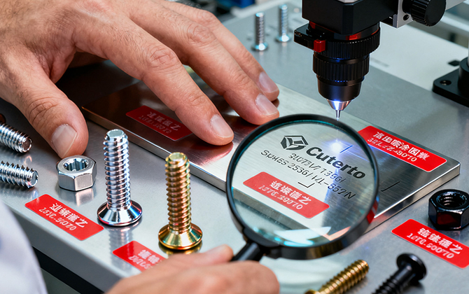 Fastener surface treatment and marking customization