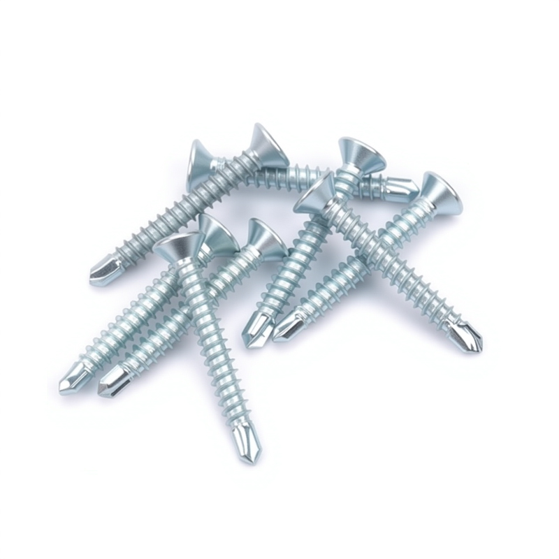 White Zinc Countersunk Head Self Drilling Screw for Metal