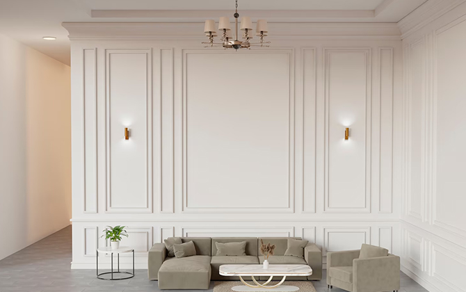 Decorative moldings (baseboards, crown moldings, wall panels, decorative profiles)
