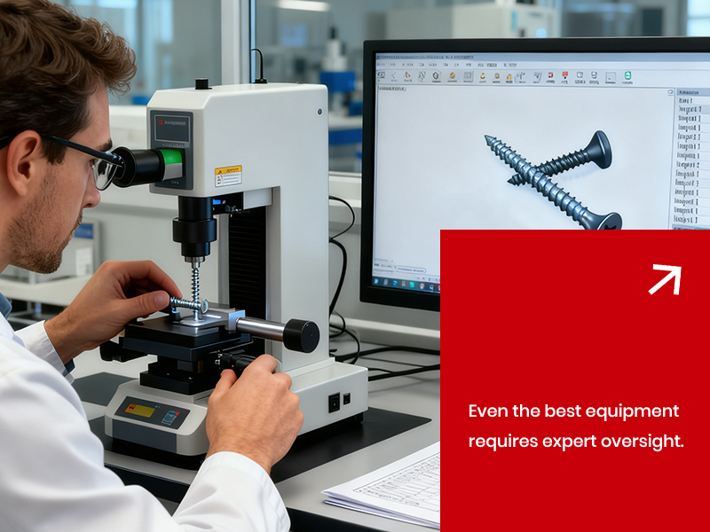 Even the best equipment of fastener requires expert oversight.