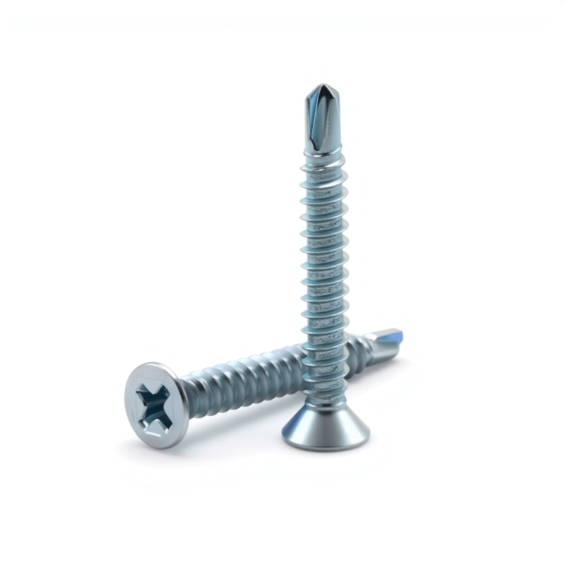 #12 x 2" Flat Head Self-Drilling Screws for Wood
