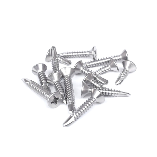 White Zinc Countersunk Head Self Drilling Screw for Metal