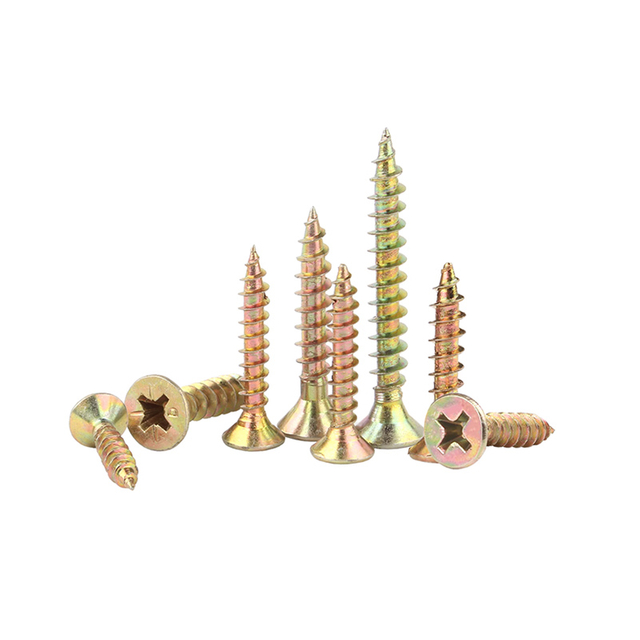 Yellow Zinc Chipboard Screws OEM 