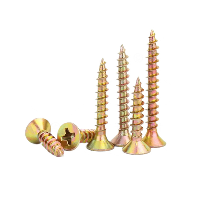 Yellow Zinc Chipboard Screws OEM 