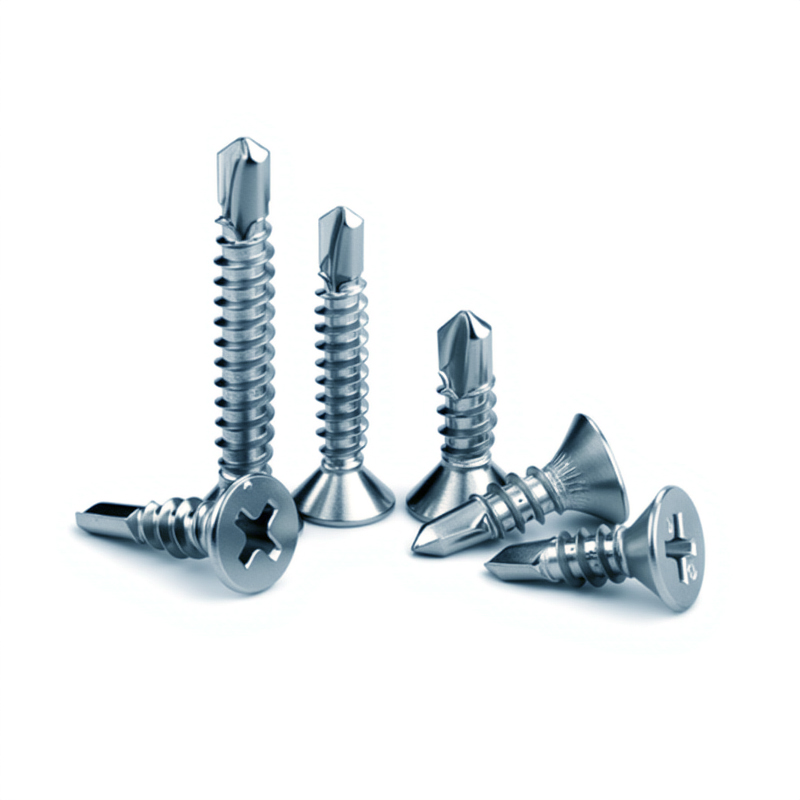 White Zinc Countersunk Head Self Drilling Screw for Metal