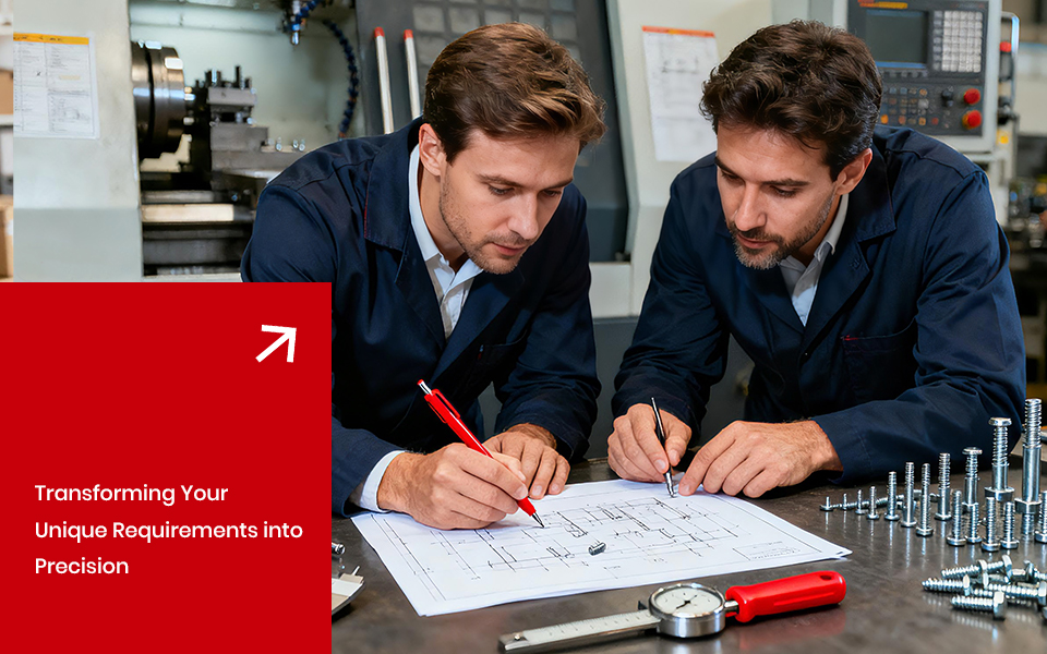 Transform your unique needs into precision fastener products.