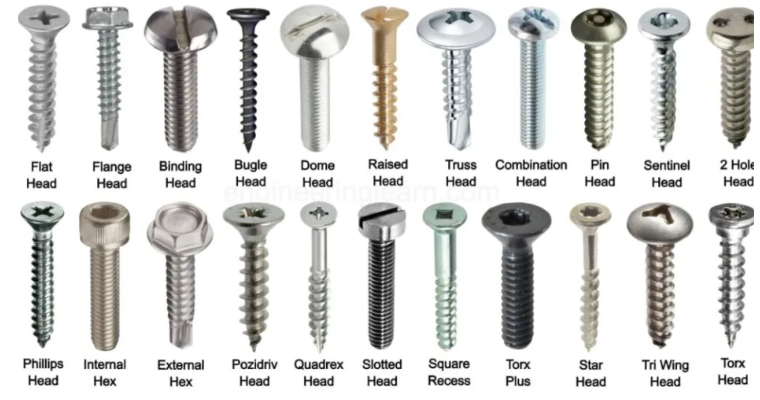 Common Screw Head Type