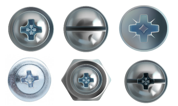 Common Screw Head Types